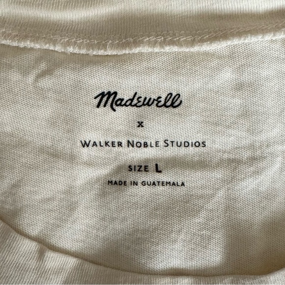 Madewell x Walker Noble Studios Palm Tree Loose Fitting Tee Used L - Picture 4 of 4